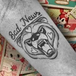Мужской рисунок тату с животным 21.02.22 №0588 - Male animal tattoo tatufoto.com