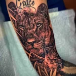 Мужской рисунок тату с животным 21.02.22 №0597 - Male animal tattoo tatufoto.com