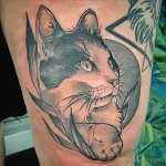 Мужской рисунок тату с животным 21.02.22 №0610 - Male animal tattoo tatufoto.com