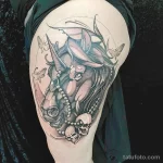 Мужской рисунок тату с животным 21.02.22 №0635 - Male animal tattoo tatufoto.com