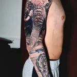 Мужской рисунок тату с животным 21.02.22 №0652 - Male animal tattoo tatufoto.com