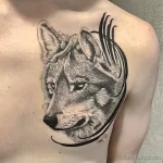 Мужской рисунок тату с животным 21.02.22 №0653 - Male animal tattoo tatufoto.com