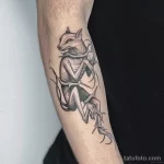 Мужской рисунок тату с животным 21.02.22 №0656 - Male animal tattoo tatufoto.com