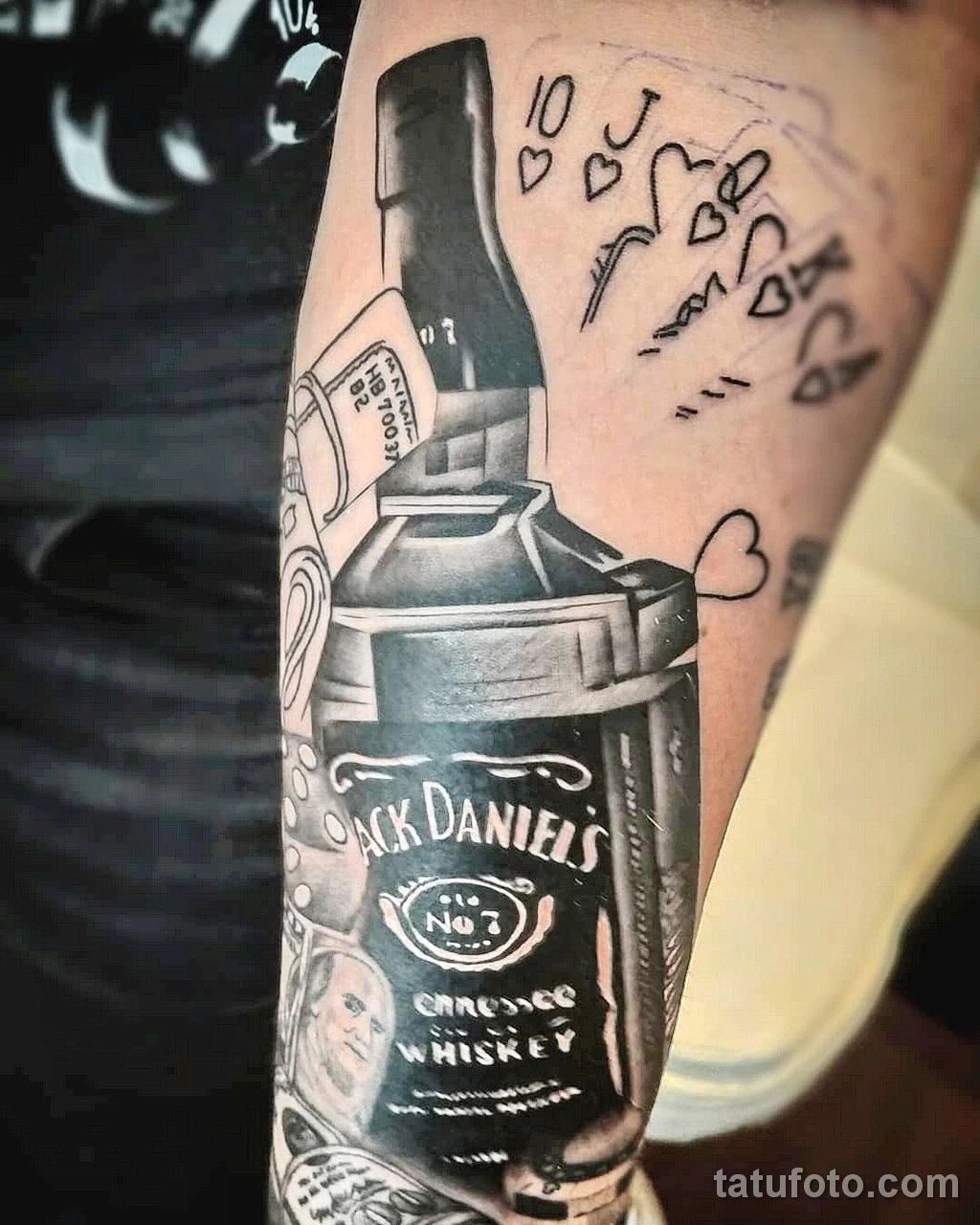 Тату с напитком Виски 12.02.22 №0027 - whiskey tattoo tatufoto.com