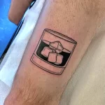 Тату с напитком Виски 12.02.22 №0028 - whiskey tattoo tatufoto.com