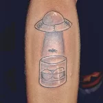 Тату с напитком Виски 12.02.22 №0137 - whiskey tattoo tatufoto.com