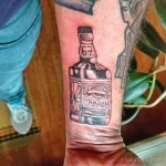 Тату с напитком Виски 12.02.22 №0163 - whiskey tattoo tatufoto.com