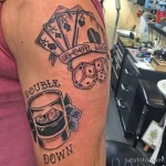 Тату с напитком Виски 12.02.22 №0173 - whiskey tattoo tatufoto.com