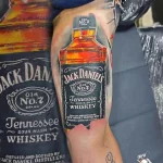 Тату с напитком Виски 12.02.22 №0200 - whiskey tattoo tatufoto.com