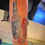 Тату с напитком Виски 12.02.22 №0274 - whiskey tattoo tatufoto.com