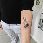 Тату с напитком Виски 12.02.22 №0288 - whiskey tattoo tatufoto.com