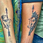 Фото парных рисунков тату 16.02.22 №0009 - couple tattoos tatufoto.com