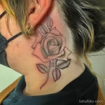Фото пример рисунка тату на шее 02.02.22 №0787 - neck tattoo tatufoto.com