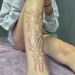 Фото пример рисунка трайбл тату 23.02.22 №0946 - tribal tattoo tatufoto.com