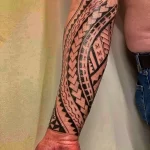 Фото пример рисунка трайбл тату 23.02.22 №1047 - tribal tattoo tatufoto.com