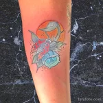 Фото тату Божья Коровка 17.02.22 №0016 - tattoo Ladybug tatufoto.com