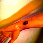 Фото тату Божья Коровка 17.02.22 №0031 - tattoo Ladybug tatufoto.com