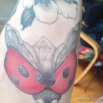 Фото тату Божья Коровка 17.02.22 №0073 - tattoo Ladybug tatufoto.com
