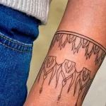 Фото тату манжет 16.02.22 №0020 - cuff tattoo tatufoto.com