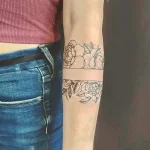 Фото тату манжет 16.02.22 №0144 - cuff tattoo tatufoto.com