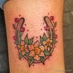 Фото тату подкова 17.02.22 №0095 - horseshoe tattoo tatufoto.com