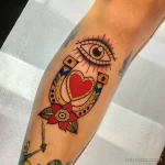 Фото тату подкова 17.02.22 №0177 - horseshoe tattoo tatufoto.com