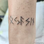 Фото тату руны 17.02.22 №0094 - Rune tattoo tatufoto.com
