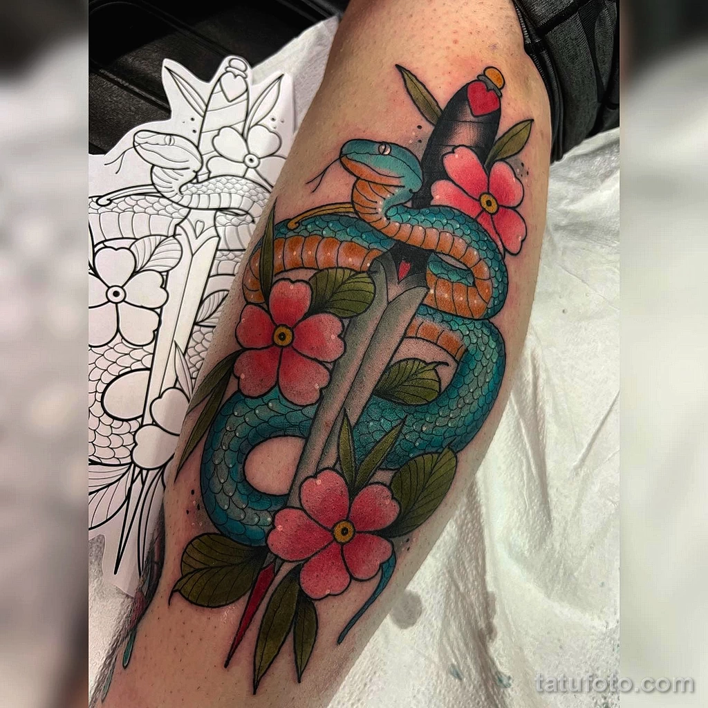 Фото цветного рисунка тату 13.02.22 №0062 — color drawing tattoo tatufoto.com