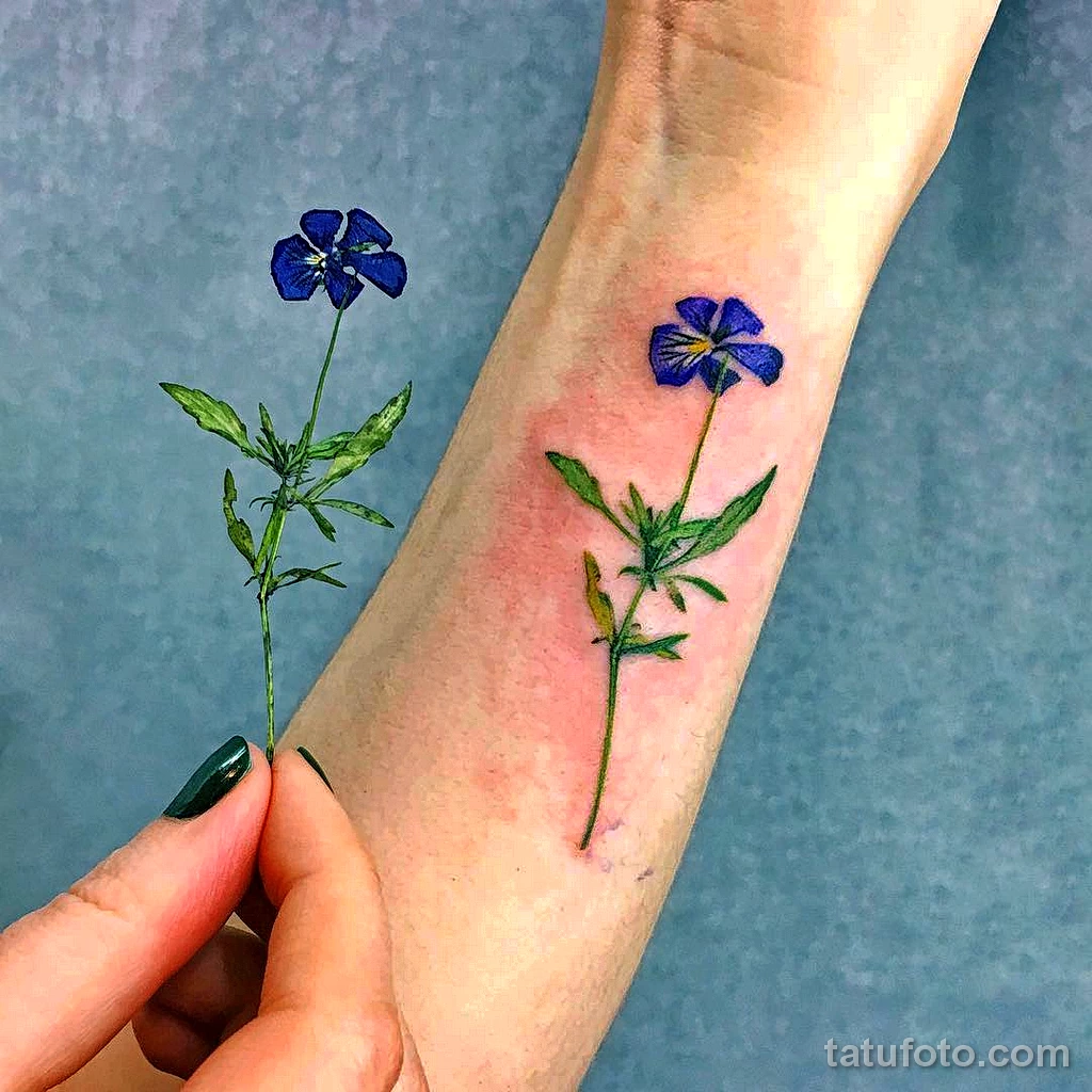 тату цветы цветные 13.02.22 №0005 — color drawing tattoo tatufoto.com