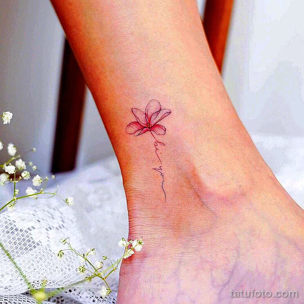 тату цветы цветные 13.02.22 №0008 — color drawing tattoo tatufoto.com