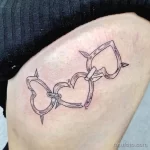 фото тату с рисунком сердца 05.02.22 №0009 - heart tattoo photo tatufoto.com