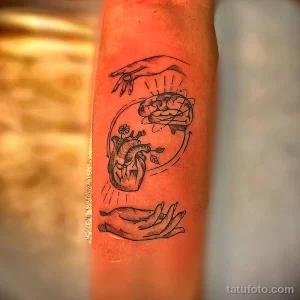 фото тату с рисунком сердца 05.02.22 №0247 - heart tattoo photo tatufoto.com