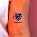 фото тату с рисунком сердца 05.02.22 №1216 - heart tattoo photo tatufoto.com
