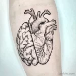 фото тату с рисунком сердца 05.02.22 №1304 - heart tattoo photo tatufoto.com