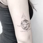 Фото тату планета Земля 28.03.22 №0817 - planet earth tattoo tatufoto.com
