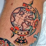 Фото тату планета Земля 28.03.22 №0944 - planet earth tattoo tatufoto.com