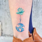 Фото тату планета Земля 28.03.22 №1098 - planet earth tattoo tatufoto.com