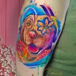 Женские тату - Акварель 19.04.22 №0002 - Female tattoos - Watercolor tatufoto.com