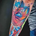 Женские тату - Акварель 19.04.22 №0008 - Female tattoos - Watercolor tatufoto.com