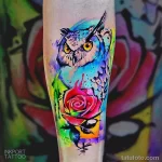 Женские тату - Акварель 19.04.22 №0011 - Female tattoos - Watercolor tatufoto.com