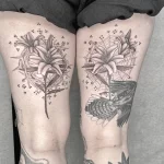 Женские тату - Дотворк 19.04.22 №0005 - Female tattoos - Dotwork tatufoto.com