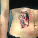 Женские тату - Лайнворк 19.04.22 №0001 - Female tattoos - Linework tatufoto.com