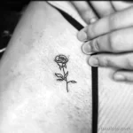 Женские тату - Лайнворк 19.04.22 №0009 - Female tattoos - Linework tatufoto.com