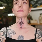 Женские тату - Орнаментал 19.04.22 №0009 - Female tattoos - Ornamental tatufoto.com