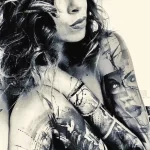 Женские тату - Треш Полька 19.04.22 №0014 - Female tattoos - Trash Polka tatufoto.com