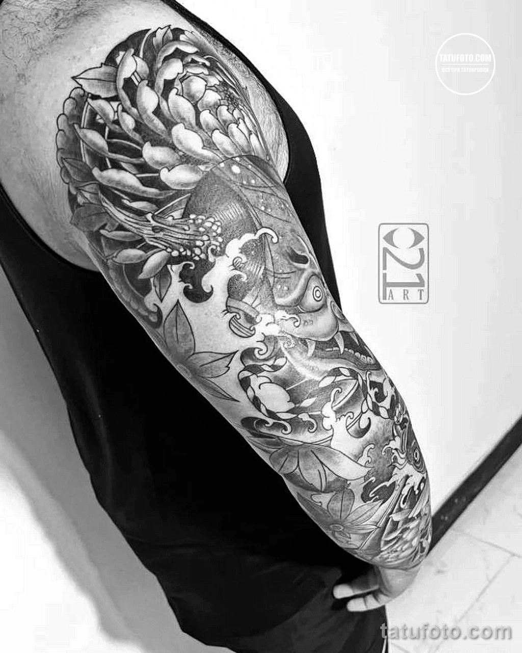 Новый интересный рисунок тату 27.04.22 №0184 — New interesting tattoo desig tatufoto.com