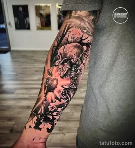 Новый интересный рисунок тату 27.04.22 №1840 - New interesting tattoo desig tatufoto.com