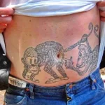Смешные и весёлые рисунки тату с приколом 10.04.22 №0022 - fun tattoo tatufoto.com