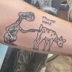 Смешные и весёлые рисунки тату с приколом 10.04.22 №0140 - fun tattoo tatufoto.com