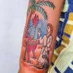 Смешные и весёлые рисунки тату с приколом 10.04.22 №0151 - fun tattoo tatufoto.com